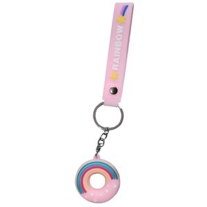 Pink Rainbow Keychain